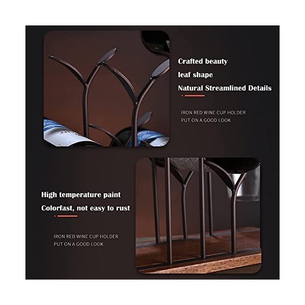 DEUYO Casier à vin de Style européen Salon Armoire à vin Présentoir Maison Casier à vin en Bois Massif À lenvers Support à V