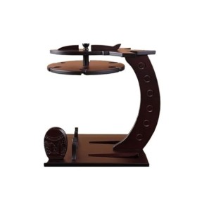 WAOCEO Porte Bouteille Casier à vin en Bois Massif présentoir Ornements Chinois casier à vin Rouge casier à Verre à vin Boute