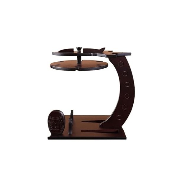 WAOCEO Porte Bouteille Casier à vin en Bois Massif présentoir Ornements Chinois casier à vin Rouge casier à Verre à vin Boute