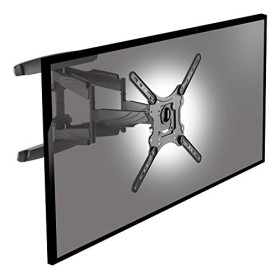 ICY BOX IB-TV1001-W Support Mural pour TV jusquà 45 kg 23" à 65" VESA 100x100 à 400x400 Noir