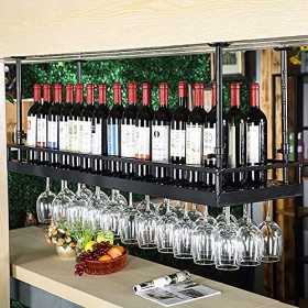 Casier à vin autoportant Armoires Porte-vin mural Casier à vin mural - Étagère de décoration de plafond pour casier à vin, Vi