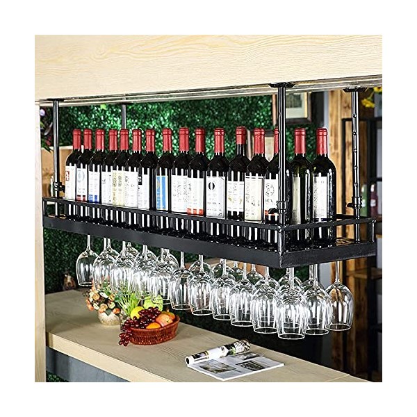 Casier à vin autoportant Armoires Porte-vin mural Casier à vin mural - Étagère de décoration de plafond pour casier à vin, Vi