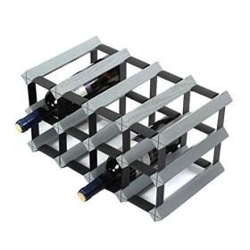 ELzEy Casier à vin sur Pied en chêne - pour Bouteille de vin, Restaurant, Armoire en Bois Massif, Support de Stockage de vin,