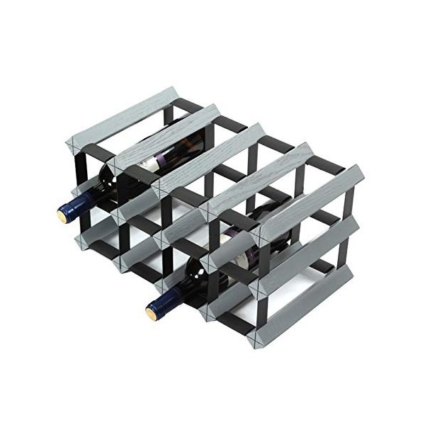 ELzEy Casier à vin sur Pied en chêne - pour Bouteille de vin, Restaurant, Armoire en Bois Massif, Support de Stockage de vin,