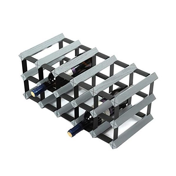 ELzEy Casier à vin sur Pied en chêne - pour Bouteille de vin, Restaurant, Armoire en Bois Massif, Support de Stockage de vin,