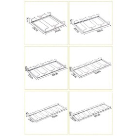 Casiers à vin Support de rangement Support à verres à vin Étagère à vin murale en fer Support suspendu pour verres à pied Cas