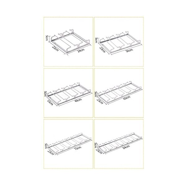 Casiers à vin Support de rangement Support à verres à vin Étagère à vin murale en fer Support suspendu pour verres à pied Cas