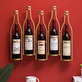 Cadre de Verre à vin en Verre Casier à vin rétro Mural, présentoir à vin en Fer forgé, Support de décoration de casier à vin 