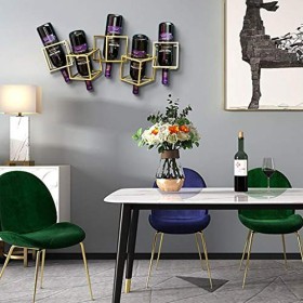 Cadre de Verre à vin en Verre Casier à vin rétro Mural, Support de décoration de casier à vin de Restaurant de Cuisine, prése