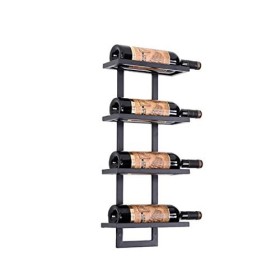 Casier à vin Mural, présentoir Multifonctionnel de casier à vin en métal, décoration de casier à vin, Support de décoration M