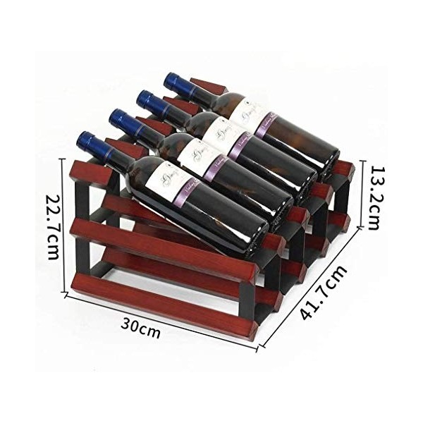 Porte-Bouteille Suspendu casier à vin tenture Murale présentoir à vin en Bois Massif casier à vin décoration casier à vin Mai