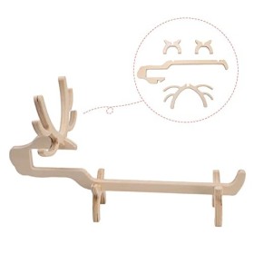 DEUYO Casier à vin créatif en Bois casier à vin Assemblage Nordique Wapiti vin Rouge Porte-Champagne en Bois Style casier à v