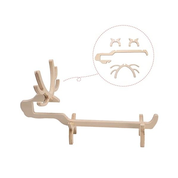 DEUYO Casier à vin créatif en Bois casier à vin Assemblage Nordique Wapiti vin Rouge Porte-Champagne en Bois Style casier à v