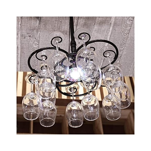 PUCHEN Casier à vin à lenvers multicouche réglable en hauteur décoratif suspendu support de verre à vin rouge J1029 * 25 cm,