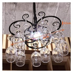 PUCHEN Casier à vin à lenvers Multicouche réglable en Hauteur décoratif Suspendu Support de Verre à vin Rouge J1029 * 25 cm,