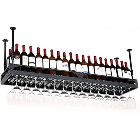 Générique Casier à vin, Bar, Restaurant, Suspendu, casier à Verres à vin, Support de Rangement au Plafond réglable, Applicati