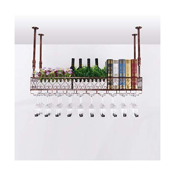 Étagères flottantes pour bar, casier à vin mural, support de verre à vin suspendu, support de vin rustique, étagère de rangem