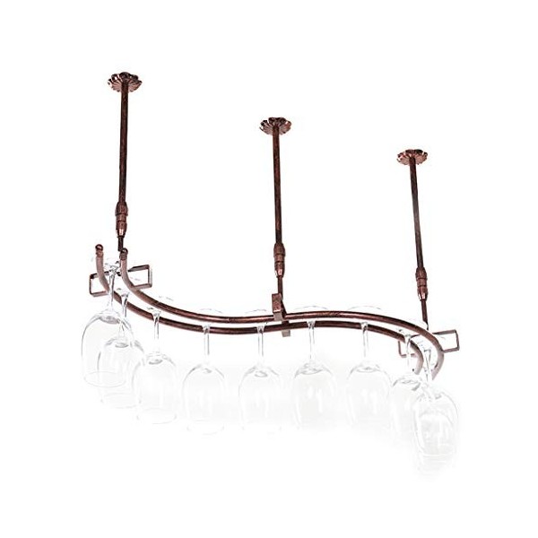 Unité de bar Étagères flottantes Casiers à vin | Plafond détagère à vin | Hauteur réglable | Porte-bouteille de vin suspendu