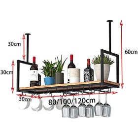 Casier à vin de plafond, casier à verres à vin suspendu, casier à vin suspendu, casier à verres à vin mural, parfait pour bar