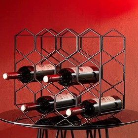 Casier à vin autoportant de comptoir, casier à vin en métal, casier à vin de Rangement, pour casier à vin en métal de comptoi