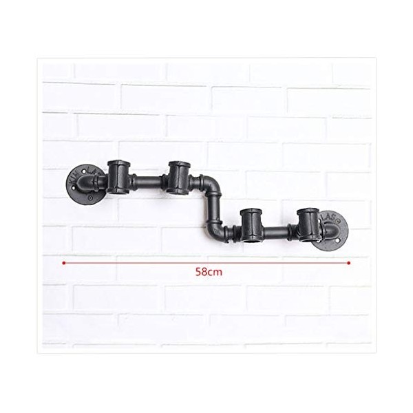 Umaxa Casier à vin, casier à vin Mural en Fer pour loft, conduites deau industrielles rétro, Bar, décoration détagères à Bo