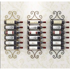 PJQUEKAIPJ Casier À Vin Accueil Support Rouge Support De Verre À Vin Restaurant S, Fer Suspendu Mur Cintre Maison Bar Mode Si