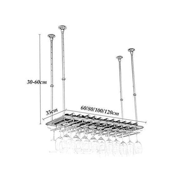 PJQUEKAIPJ Casier à vin, Mural, Bar, Restaurant, casier à Bouteilles de vin, Support Mural Suspendu pour Verres à vin, Organi