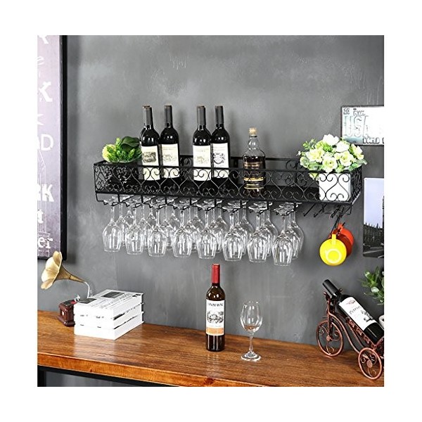 NufiyA casier à vin casier à vin en métal, casier à verrerie, casier à vin Suspendu, casier à gobelet Suspendu, casier à Verr