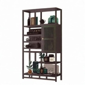 Wooden Wine Bar Cabinet Large Corner Wine Rack Tall Freestanding Liquor Cabinet Bar with Shelves | Doors | Drawers, Sideboard