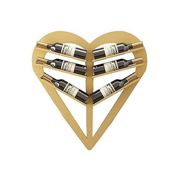 ELzEy Casier à vin Mural, Casier à vin de décoration de Bar, Support Mural Simple pour Restaurant Fabriqué en Fer métallique 