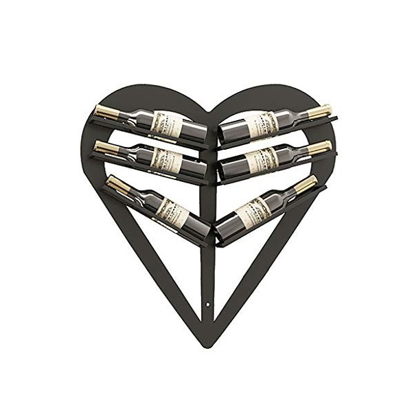 ELzEy Casier à vin Mural, Casier à vin de décoration de Bar, Support Mural Simple pour Restaurant Fabriqué en Fer métallique 