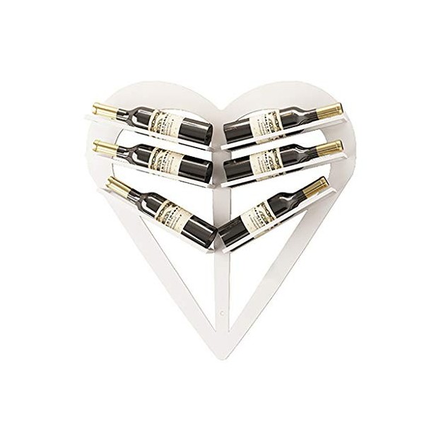 ELzEy Casier à vin Mural, Casier à vin de décoration de Bar, Support Mural Simple pour Restaurant Fabriqué en Fer métallique 