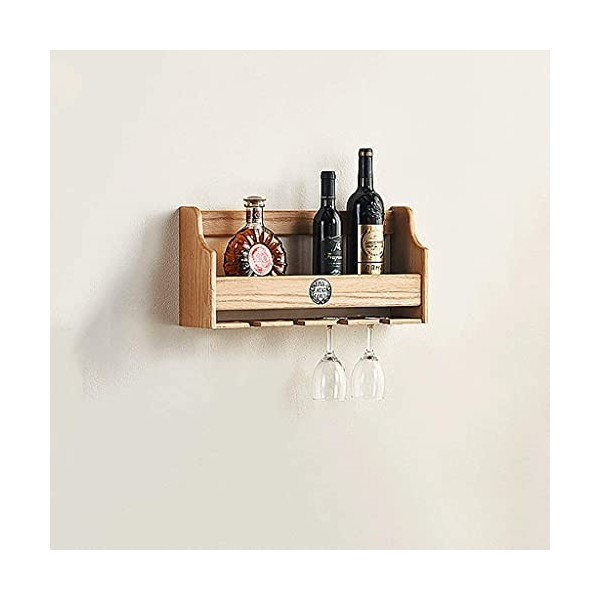 Casier à vin Organisateur Rack Casier à vin Suspendu Mur Suspendu Rétro Casier à Vin Ménage À lenvers Porte-Verre À Vin Orne
