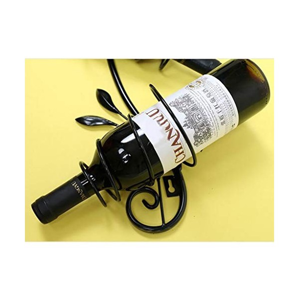 Cadre de Verre à vin en Verre Casier à vin Mural pour 4 Bouteilles, présentoir Multifonctionnel en métal pour casier à vin, S