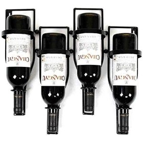 ELzEy Casier à vin Mural en métal casier à vin Fer européen casier à vin casier à vin 4 Bouteilles de casier à vin en métal N