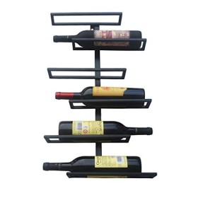 Casier à vin dart en Fer fixé au Mur, présentoir de casier à vin dart en Fer, Support de décoration Murale de Fond, Peut co