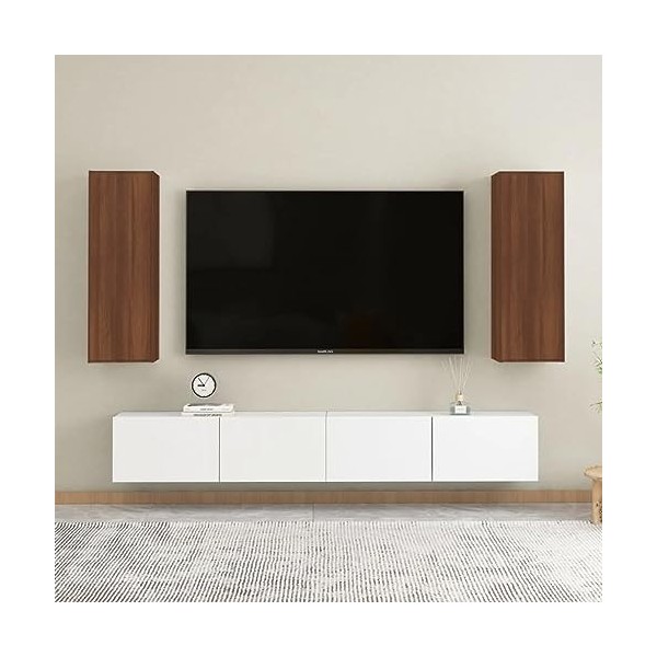 Meubles TV 2 pcs Chêne marron 30,5x30x90 cm Bois dingénierie