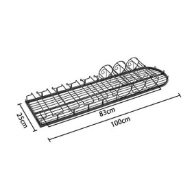 PJQUEKAIPJ Casier à vin, Bar, Restaurant, Suspendu, casier à Verres à vin, métal, Support Suspendu pour Verres à vin en Fer e