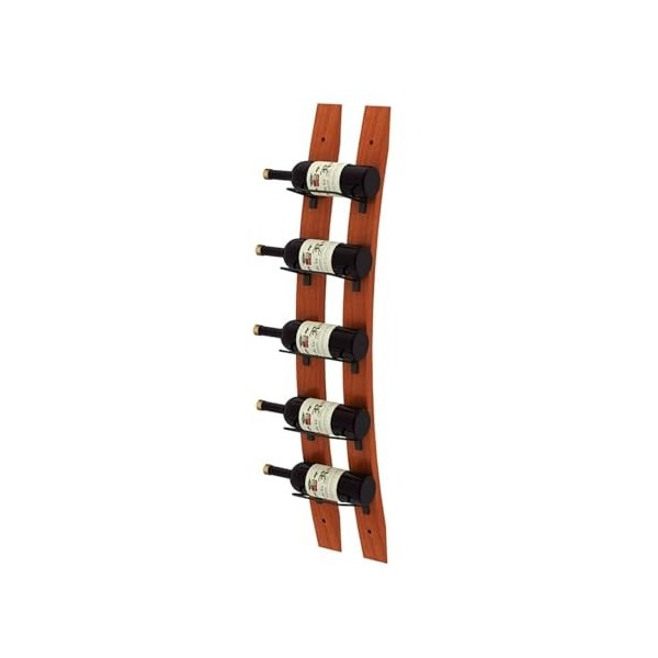 Casier à vin Mural Casier à vin Mural en Bois Étagère créative Casier à vin Mural sculpté à la Main 6 Bouteilles Tonneau en B
