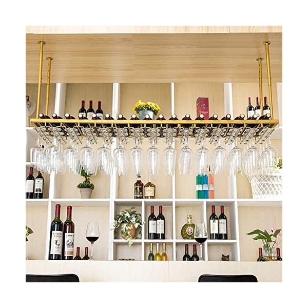 Casier à vin autoportant Armoires Porte-bouteilles mural Casier à vin Étagères suspendues Casier à vin de plafond Étagères fl