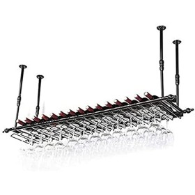 Casier à vin Casier à vin de plafond, bar, restaurant, suspendu, casier à verre à vin, porte-bouteille de vin rétro, casier à