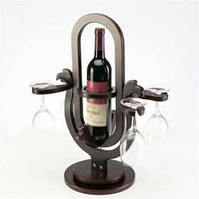 DEARJJN Casier à vin en Bois Massif en Bois Massif Casier à vin Casier à vin en Bois Massif de Raisin européen Support à Verr