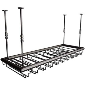 PJQUEKAIPJ Casier à vin, Bar, Restaurant, casier à Verres à vin, Support Rouge pour la Maison, étagère à vin de Type Plafond,