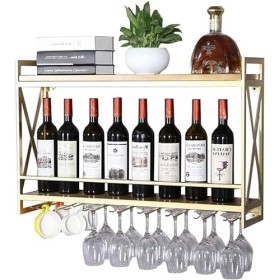 KAZUP HSF Casier à Verre à Vin de Plafond Casier à Vin Tenture Murale Armoire à Vin Suspendu Casier à Verre à Vin Creative Re