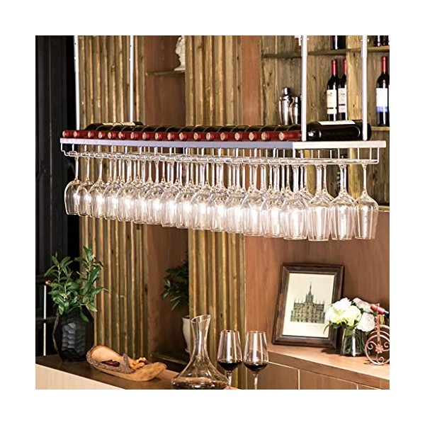 Casier à vin européen simple et élégant, support à vin suspendu, support de verre à vin à lenvers, utilisé dans les restaura