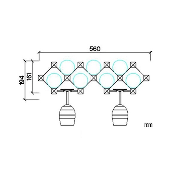 KOHARA Casier à vin Suspendu-Casier à vin Casier à vin Mural Suspendu en Bois Massif Vin Rouge Restaurant Décoration Mur Casi