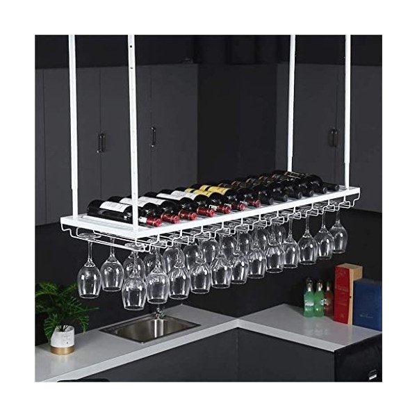 Casier à vin autoportant Armoires Porte-vin mural Casier à vin Porte-verre à vin au plafond Porte-vin en fer suspendu Process