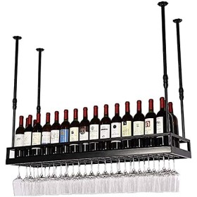 Casier à vin autoportant, armoires, support à vin mural, casier à vin suspendu avec support en verre et étagère, porte-boutei