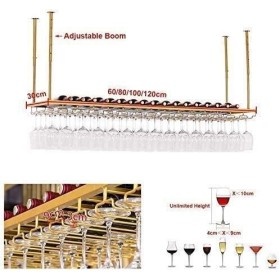 Casier à vin suspendu avec support en verre et étagère, meubles de bar et casier à vin pour les amateurs de vin, casier à ver