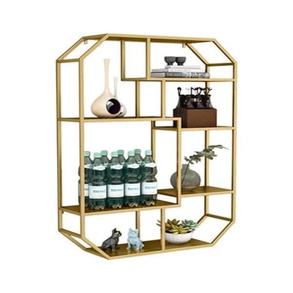 Étagère à Vin Murale Casier À Bouteilles De Vin Mural, Étagères À Liqueur De Bar, Présentoir Suspendu, Casier À Vin En Treill